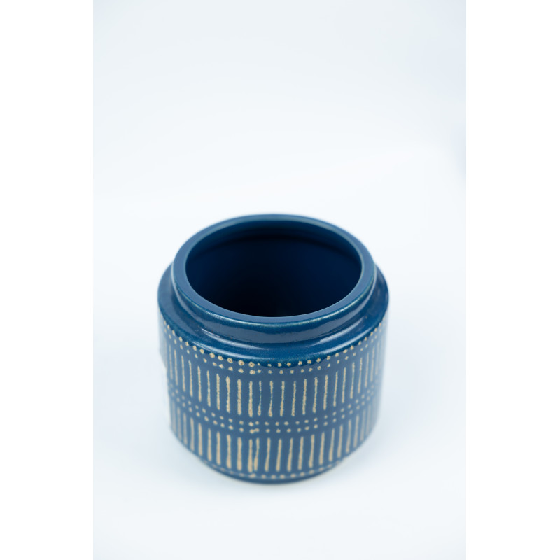 Vaso Cerâmica Azul