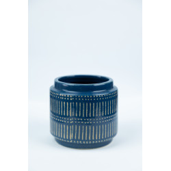 Vaso Cerâmica Azul