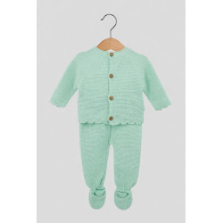 Conjunto Malha Botões - 3 Peças